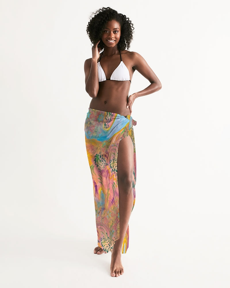 Around the world All-Over Print Swim Cover Up