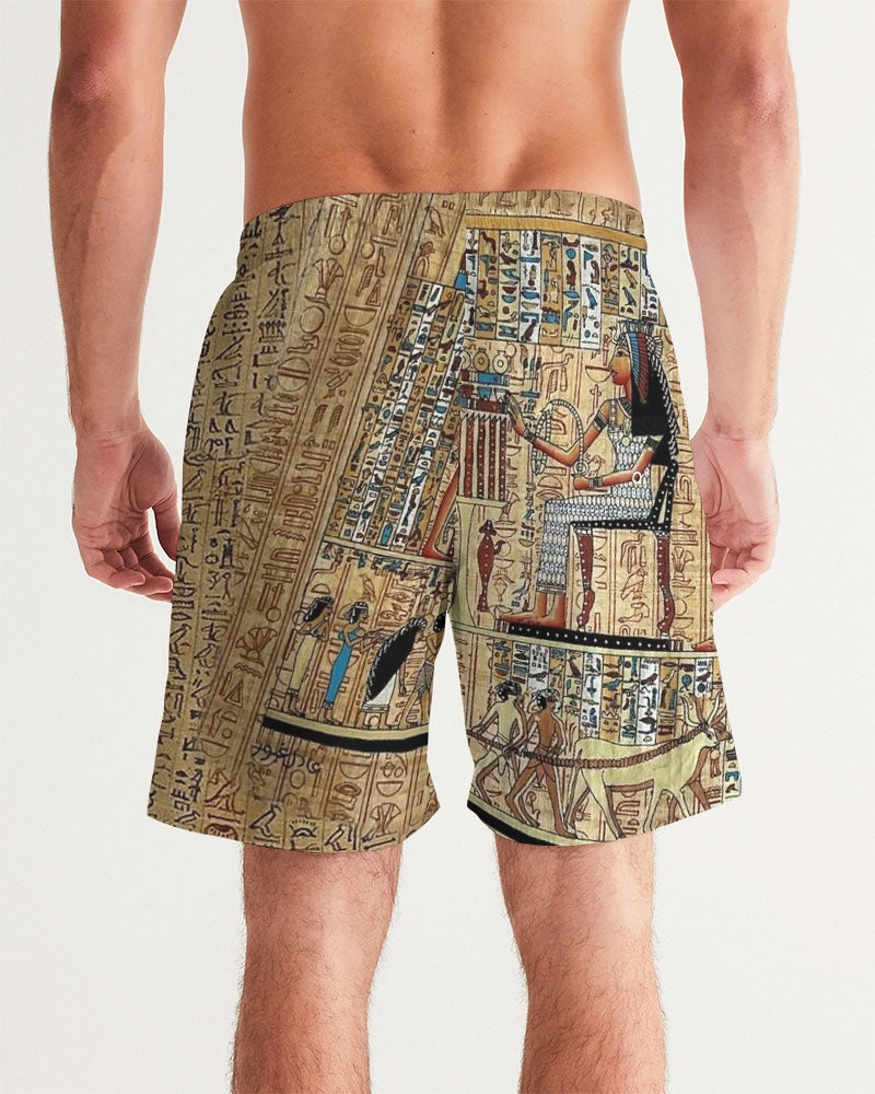 Walk like an Egyptian Men's All-Over Print Swim Trunk
