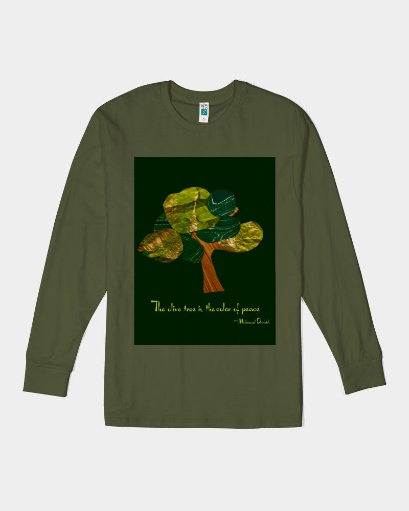 The Olive Tree is the Color of Peace T shirt Unisex Long Sleeve Tee | Lane Seven