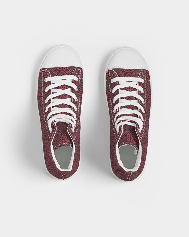 Palestinian @ Heart Men's Hightop Canvas Shoe