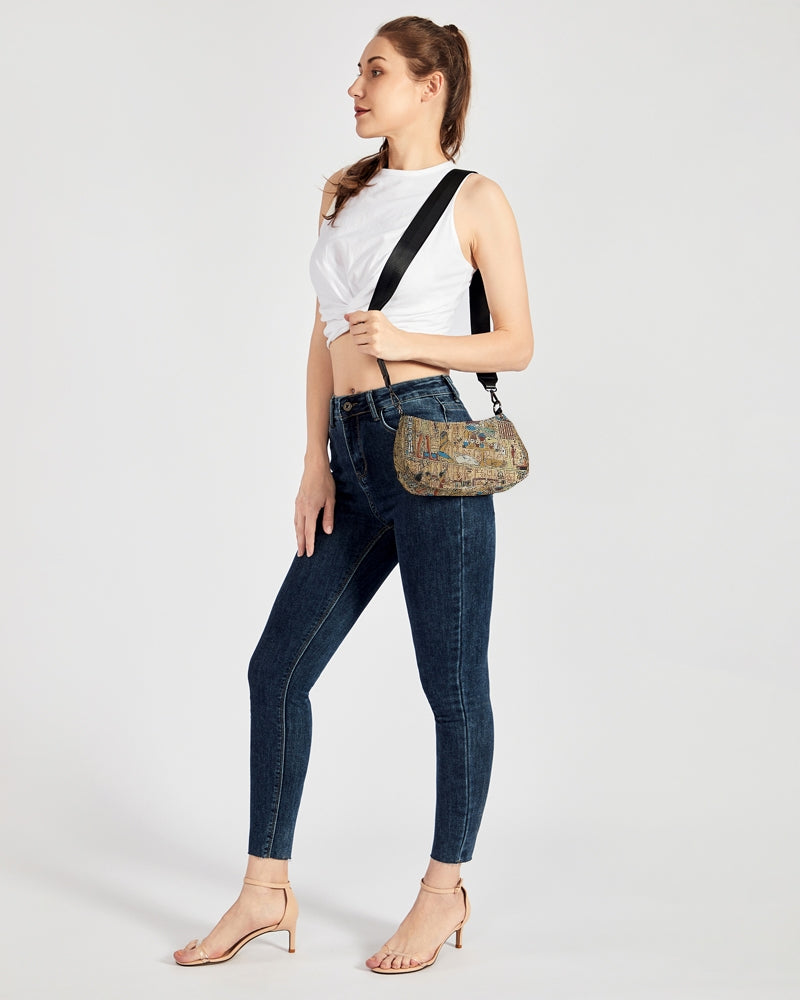 Walk like an Egyptian Petite Canvas Pouch