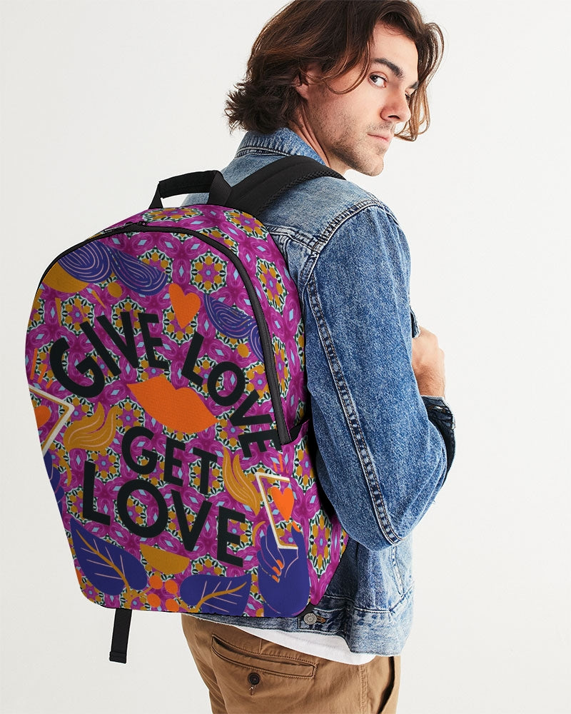 Give Love Large Backpack