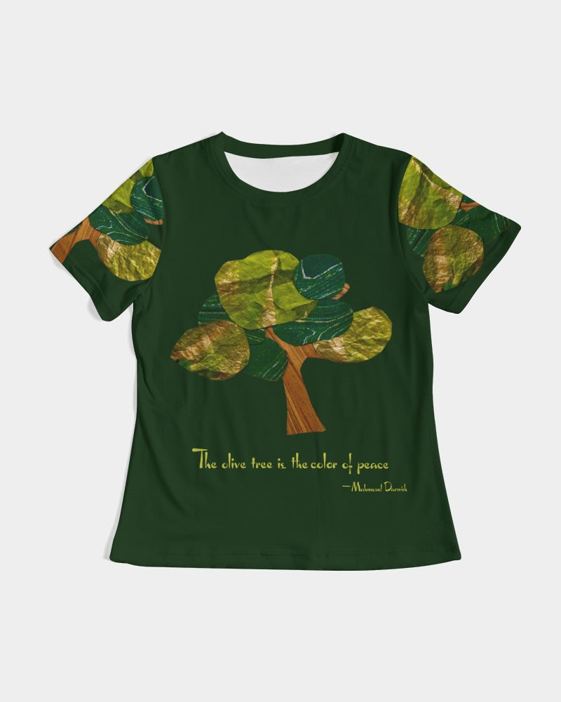 The Olive Tree is the Color of Peace T shirt Women's All-Over Print Tee