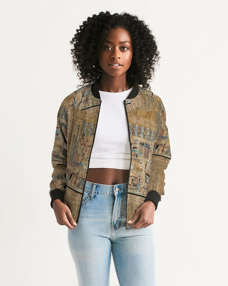 Walk like an Egyptian Women's All-Over Print Bomber Jacket
