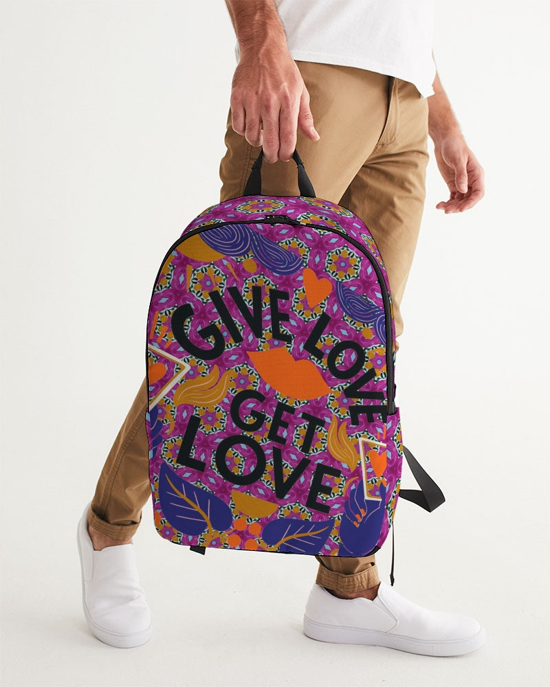 Give Love Large Backpack