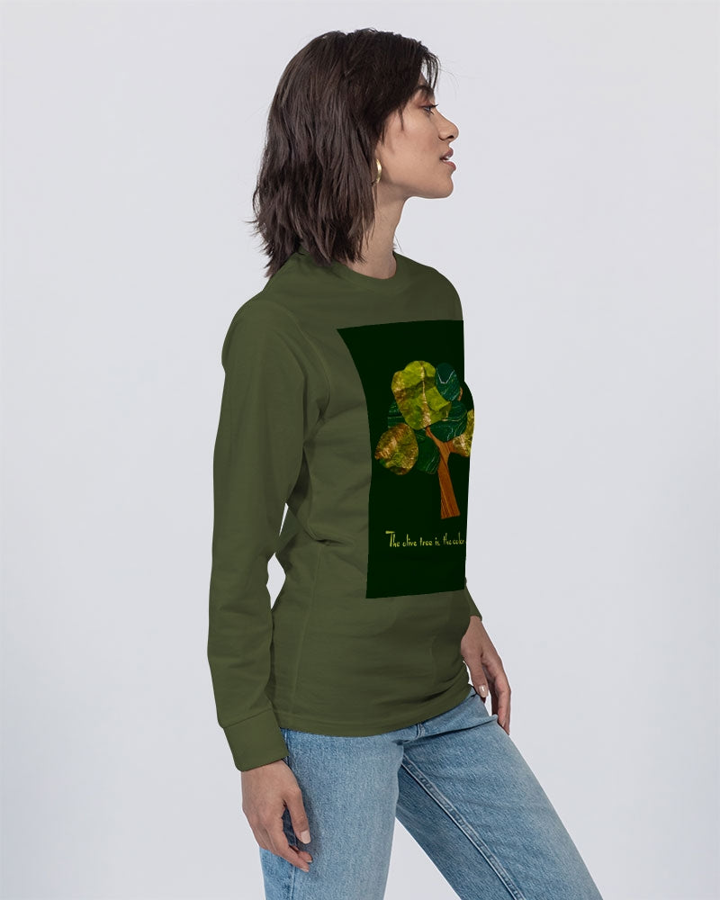 The Olive Tree is the Color of Peace T shirt Unisex Long Sleeve Tee | Lane Seven