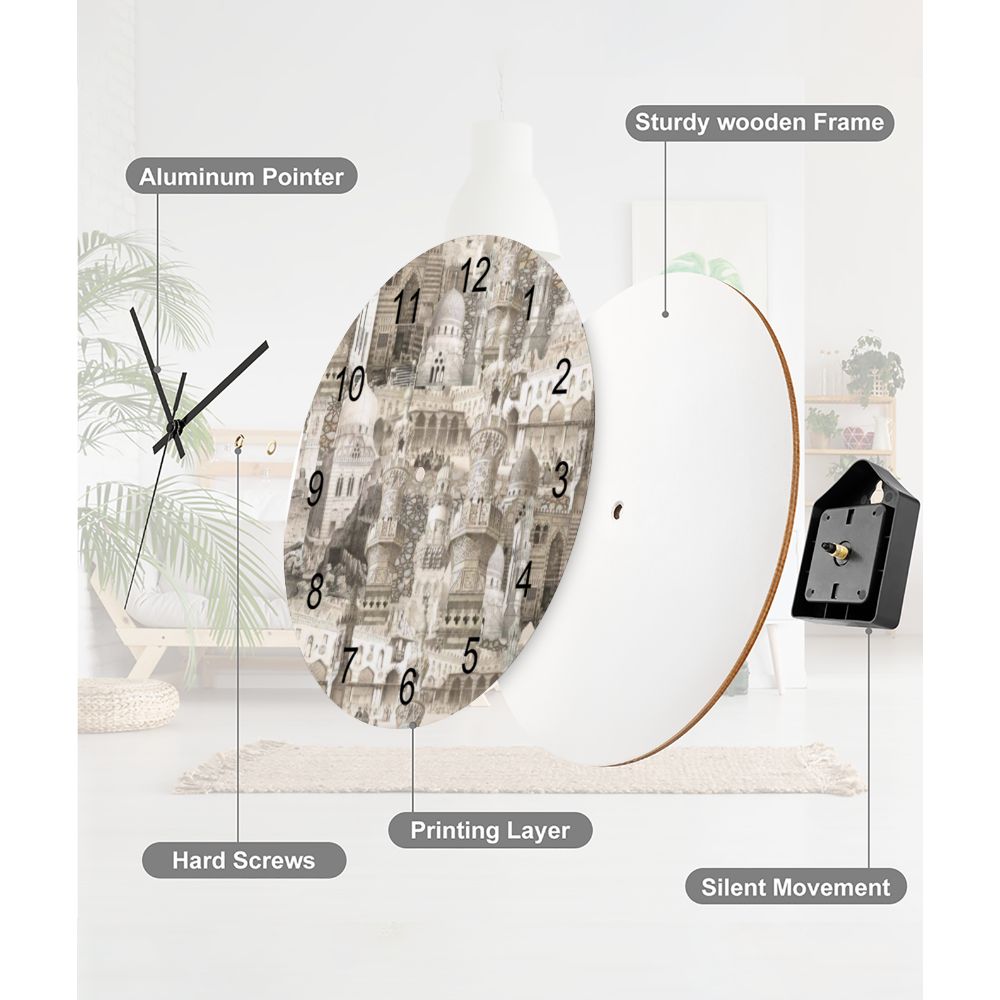 Simple acrylic wall clock
