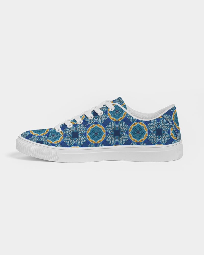 Blue Mosaic Women's Faux-Leather Sneaker