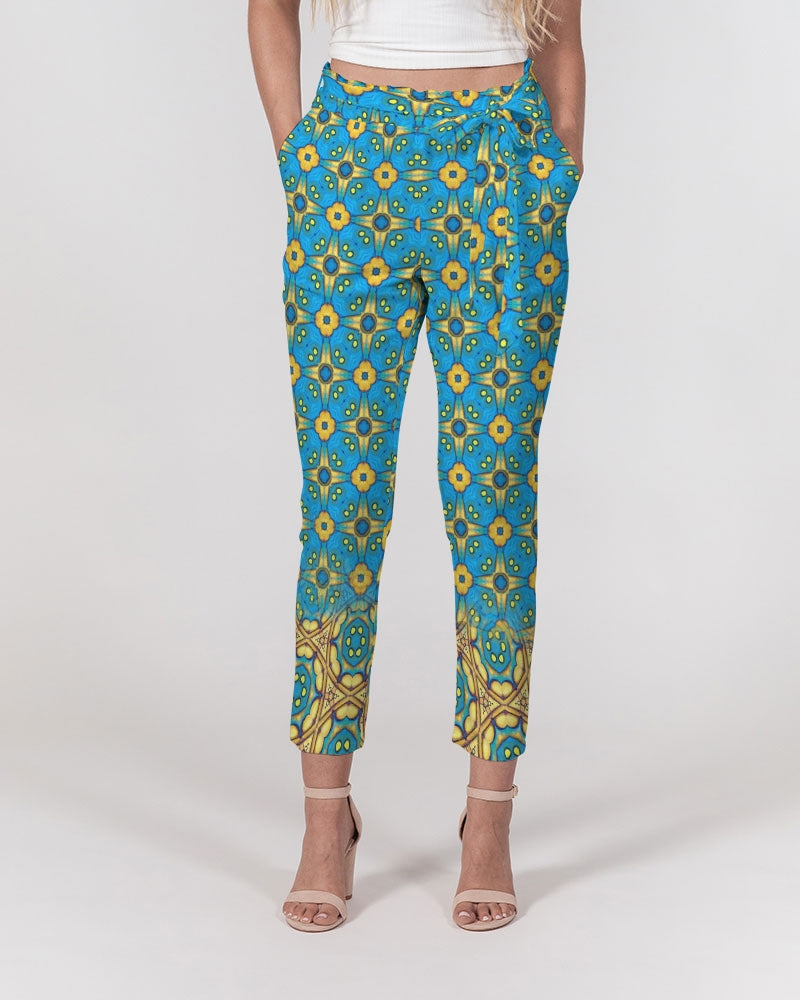 Jerusalem Sunshine Women's Belted Tapered Pants