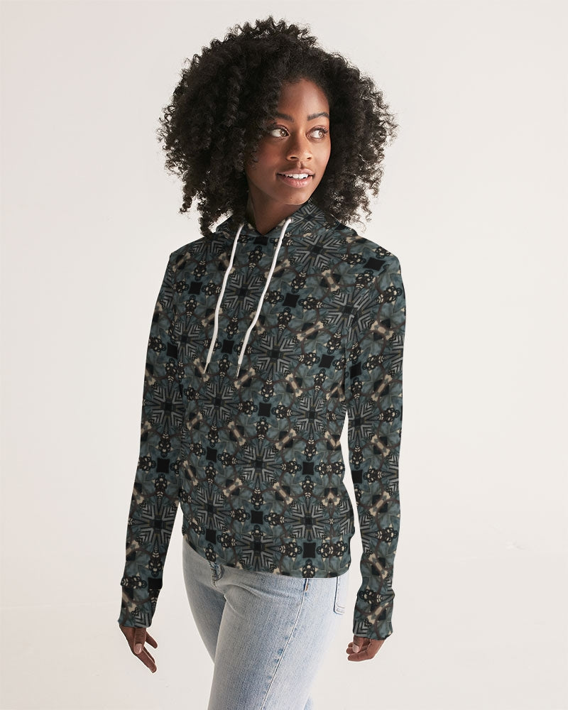 Women's Black and Blue Hoodie