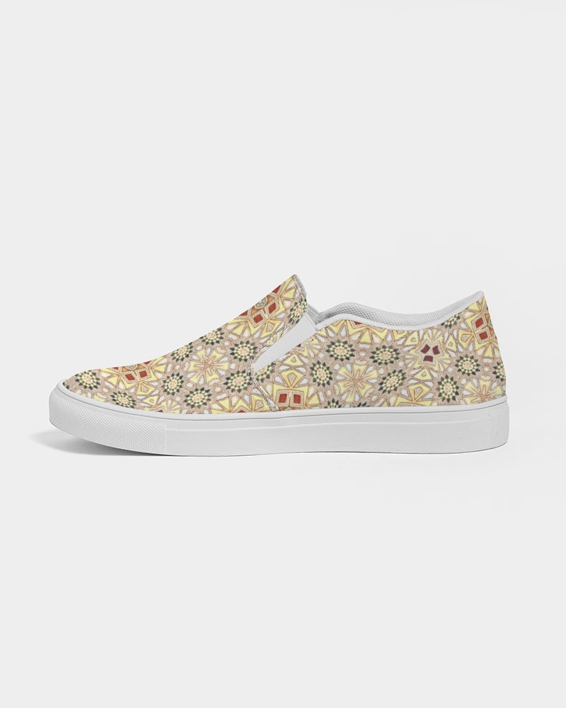 Islamic Geometric Design Women's Slip-On Canvas Shoe