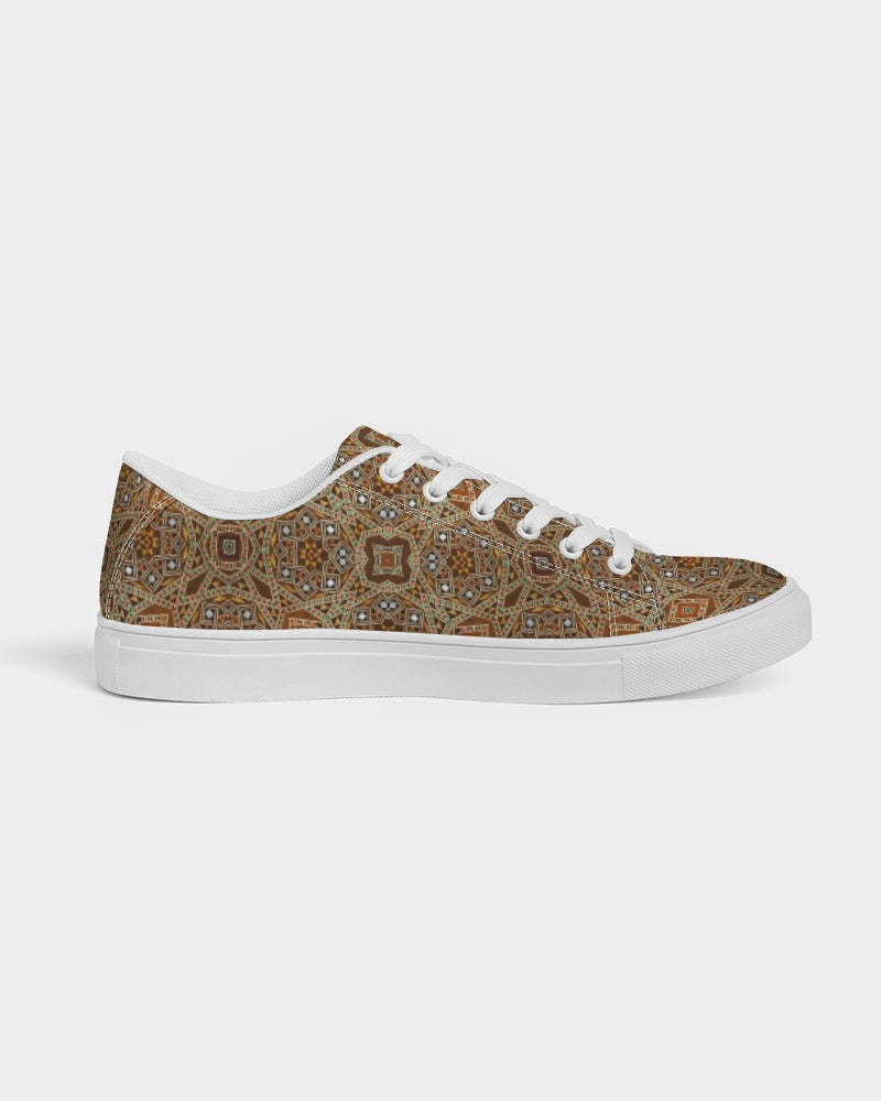 Syrian Mosaic Men's Faux-Leather Sneaker