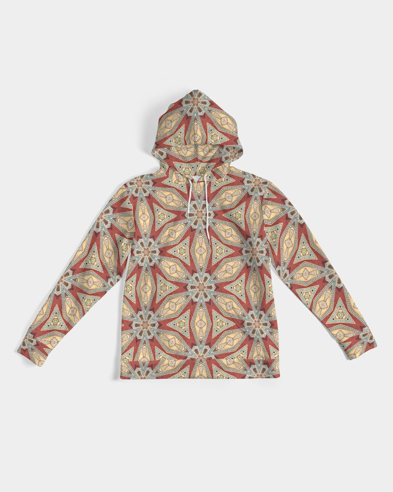 Red Geometric Stars Men's Hoodie