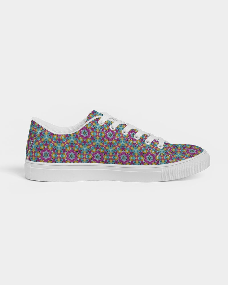 Watercolor Wonderland Women's Faux-Leather Sneaker