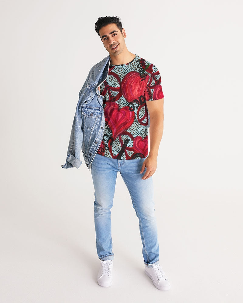 Love, Peace, Teach Men's Tee