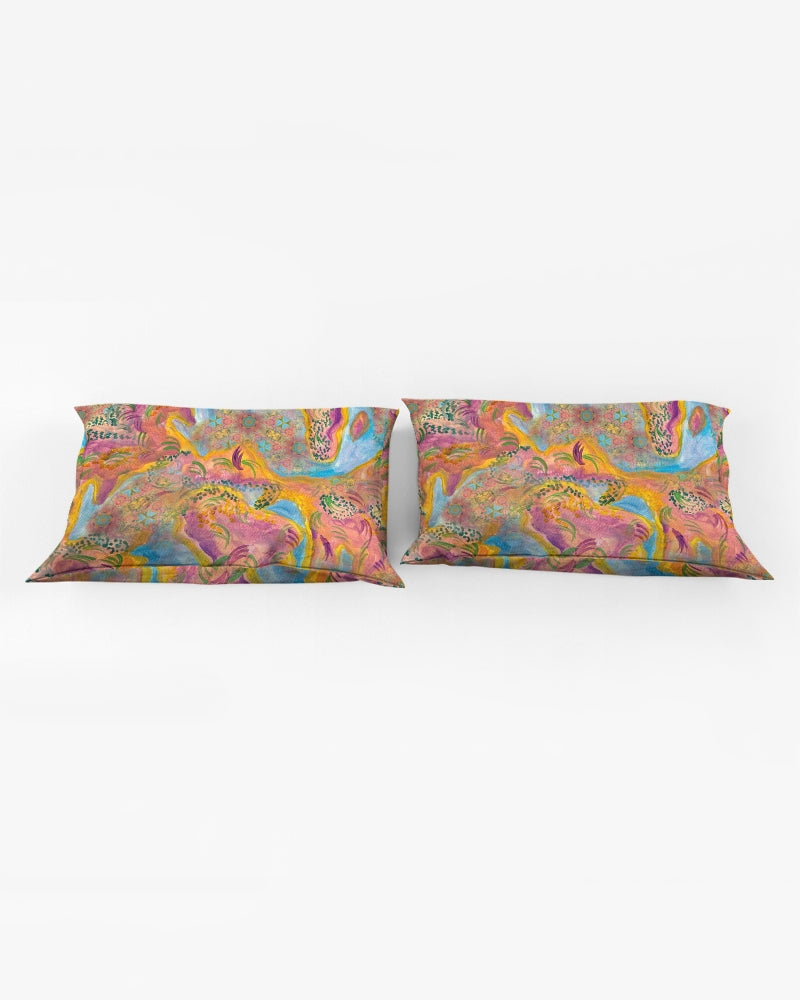 Around the world Queen Pillow Case