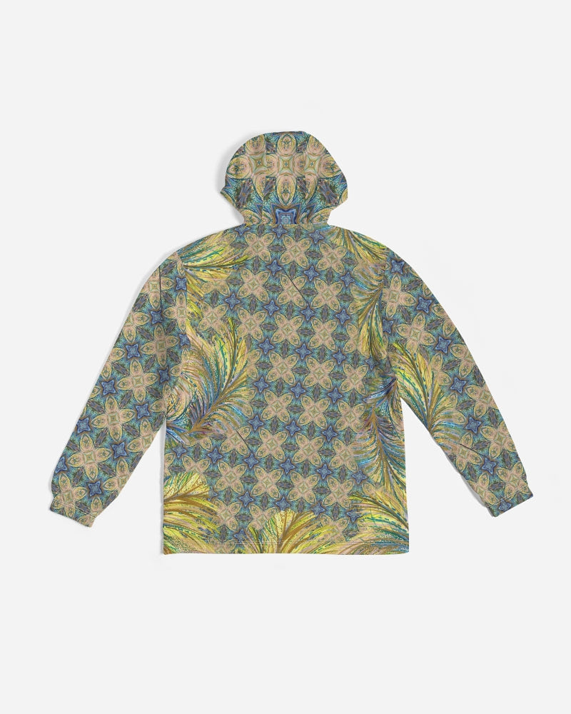 Yellow Wisps Mosaic Men's Windbreaker