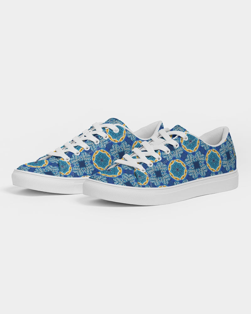 Blue Mosaic Women's Faux-Leather Sneaker