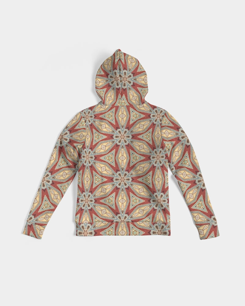 Red Geometric Stars Women's Hoodie
