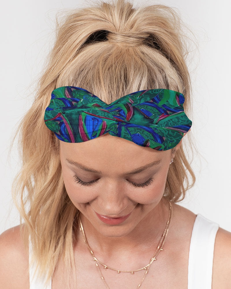 Jade Bamboo Twist Knot Headband Set