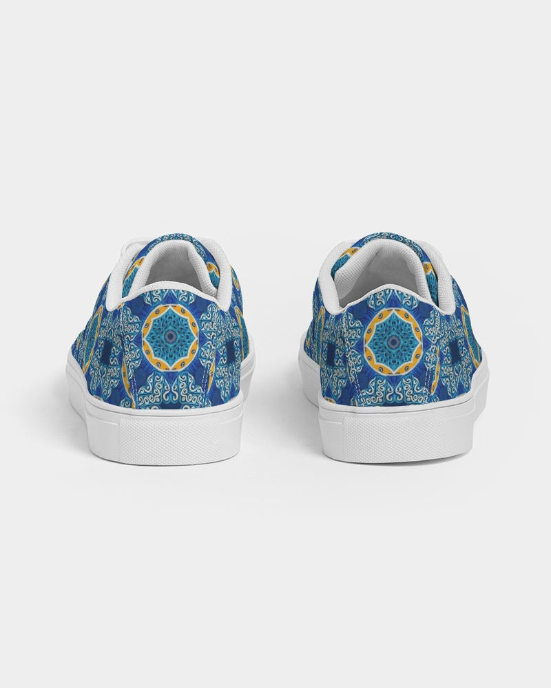 Blue Mosaic Women's Faux-Leather Sneaker