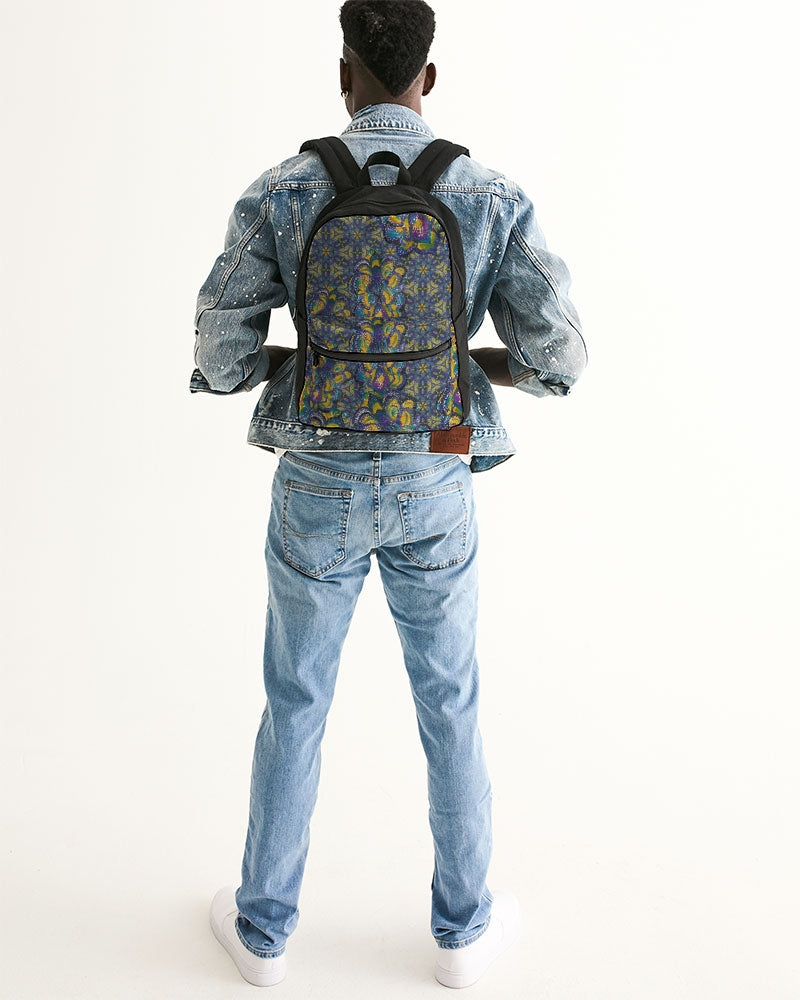 Purple Improvisation Small Canvas Backpack