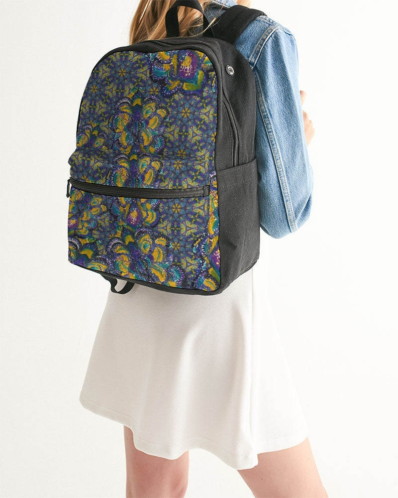 Purple Improvisation Small Canvas Backpack