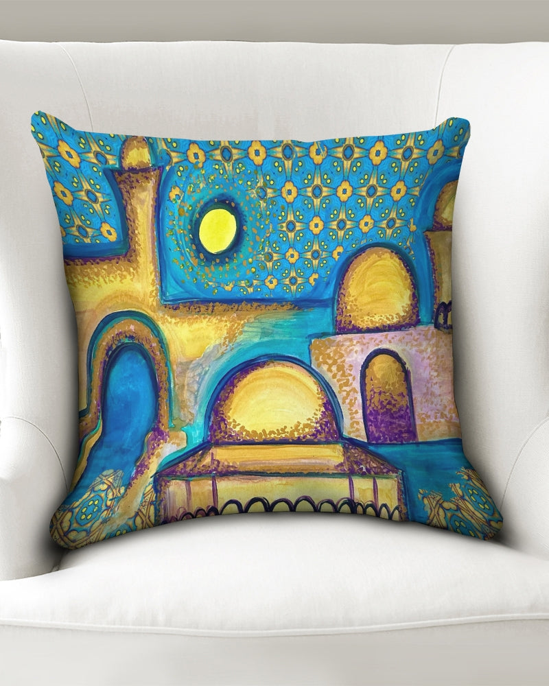 Jerusalem Sunshine Throw Pillow Case 18"x18"