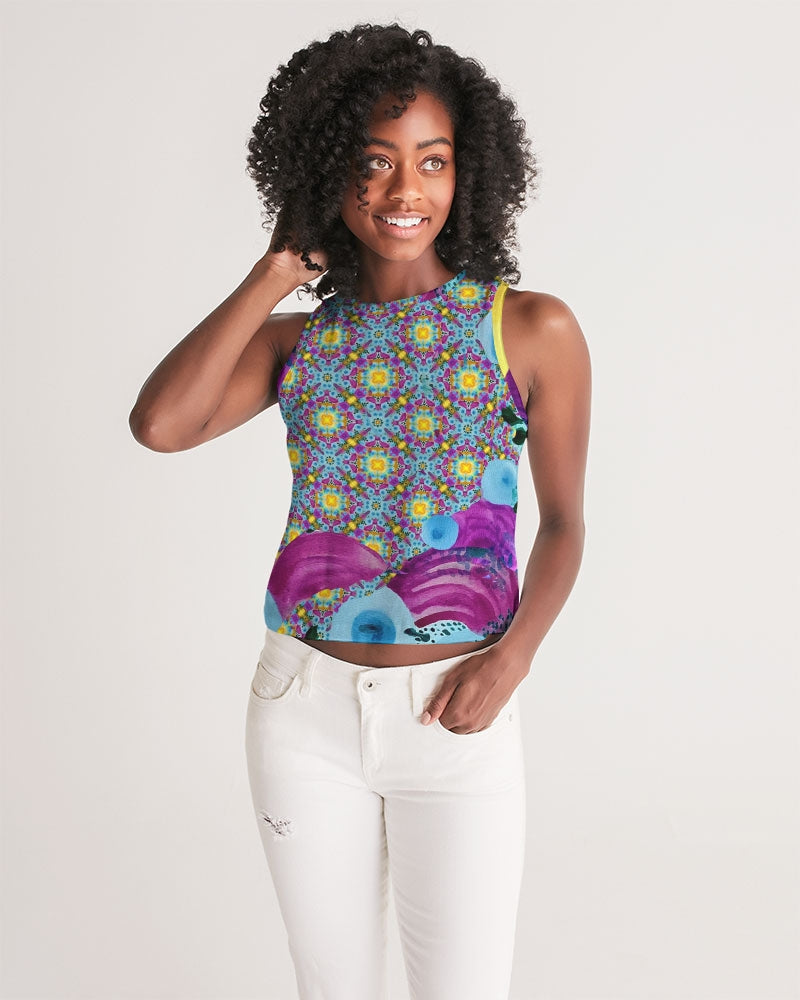 Watercolor Wonderland Women's Cropped Tank