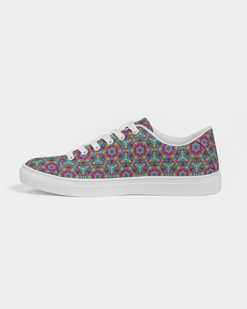 Watercolor Wonderland Women's Faux-Leather Sneaker