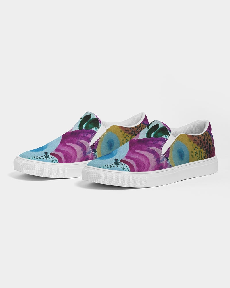 Watercolor Wonderland Men's Slip-On Canvas Shoe