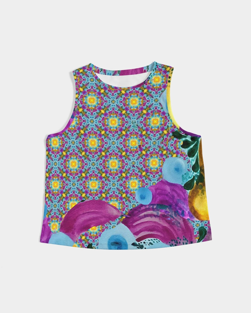 Watercolor Wonderland Women's Cropped Tank
