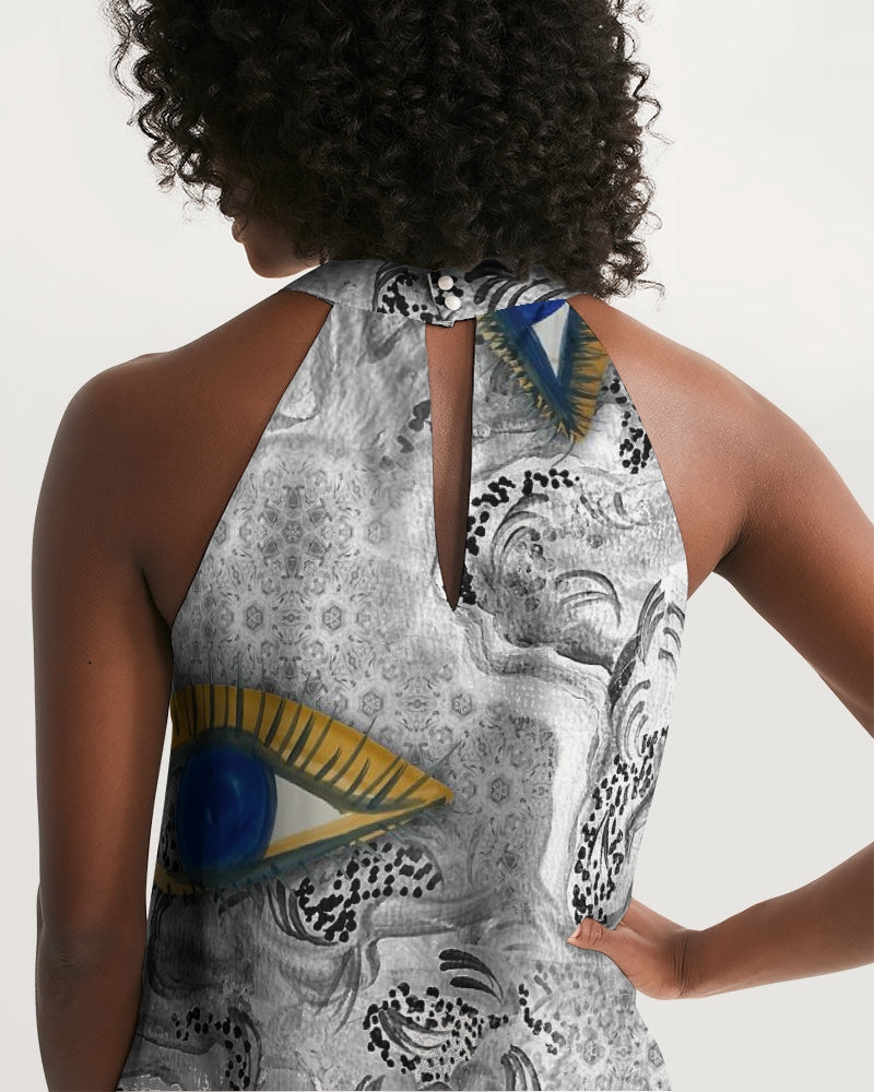 So Much to See Women's Halter Dress