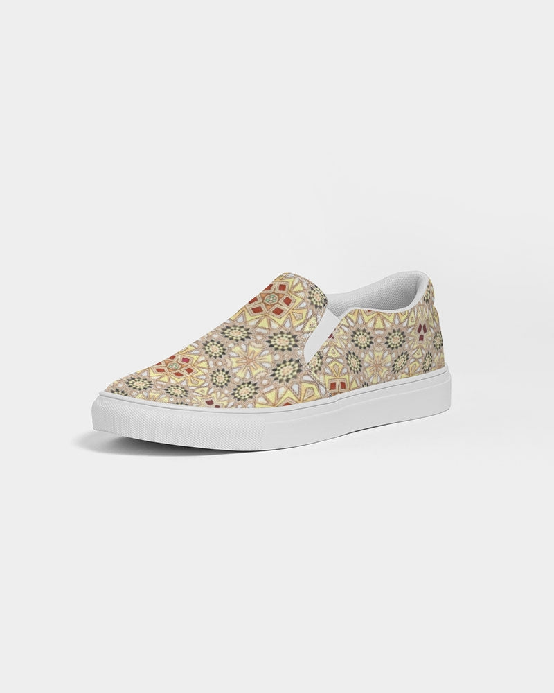 Islamic Geometric Design Women's Slip-On Canvas Shoe