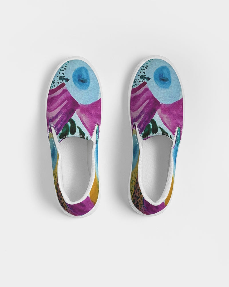 Watercolor Wonderland Men's Slip-On Canvas Shoe