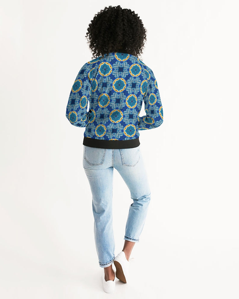 Blue Mosaic Women's Bomber Jacket