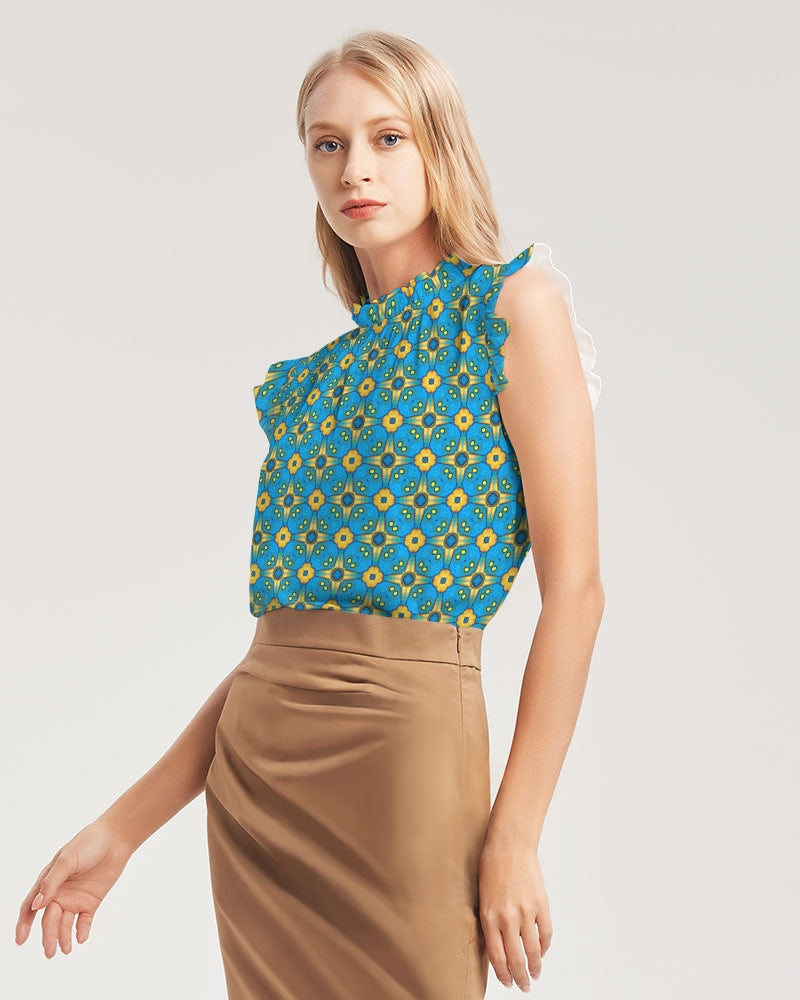 Jerusalem Sunshine Women's Ruffle Sleeve Top