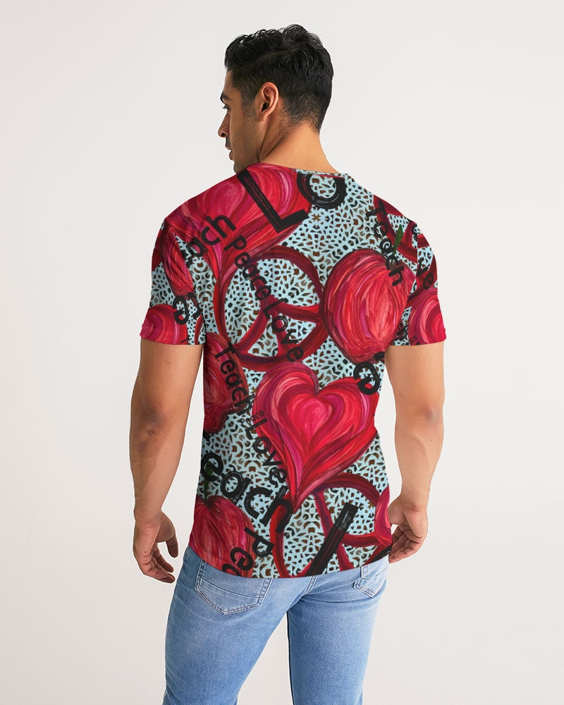 Love, Peace, Teach Men's Tee
