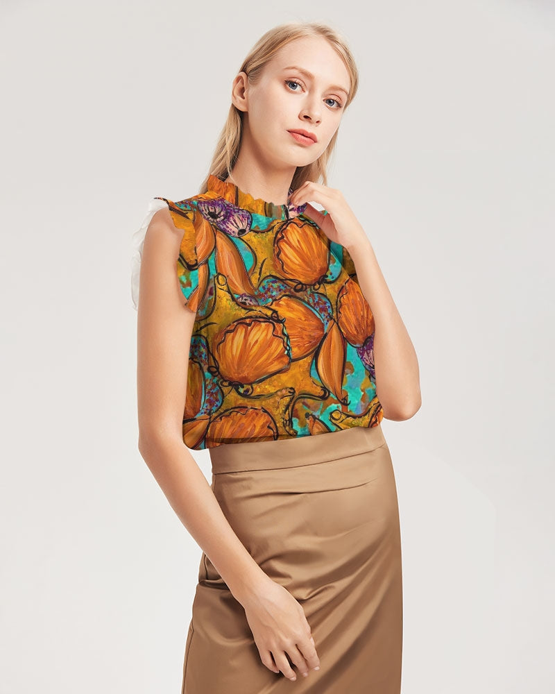 Starfish Women's Ruffle Sleeve Top