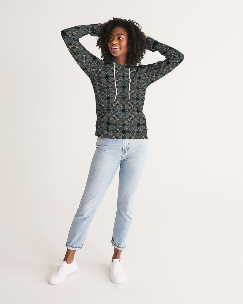 Women's Black and Blue Hoodie