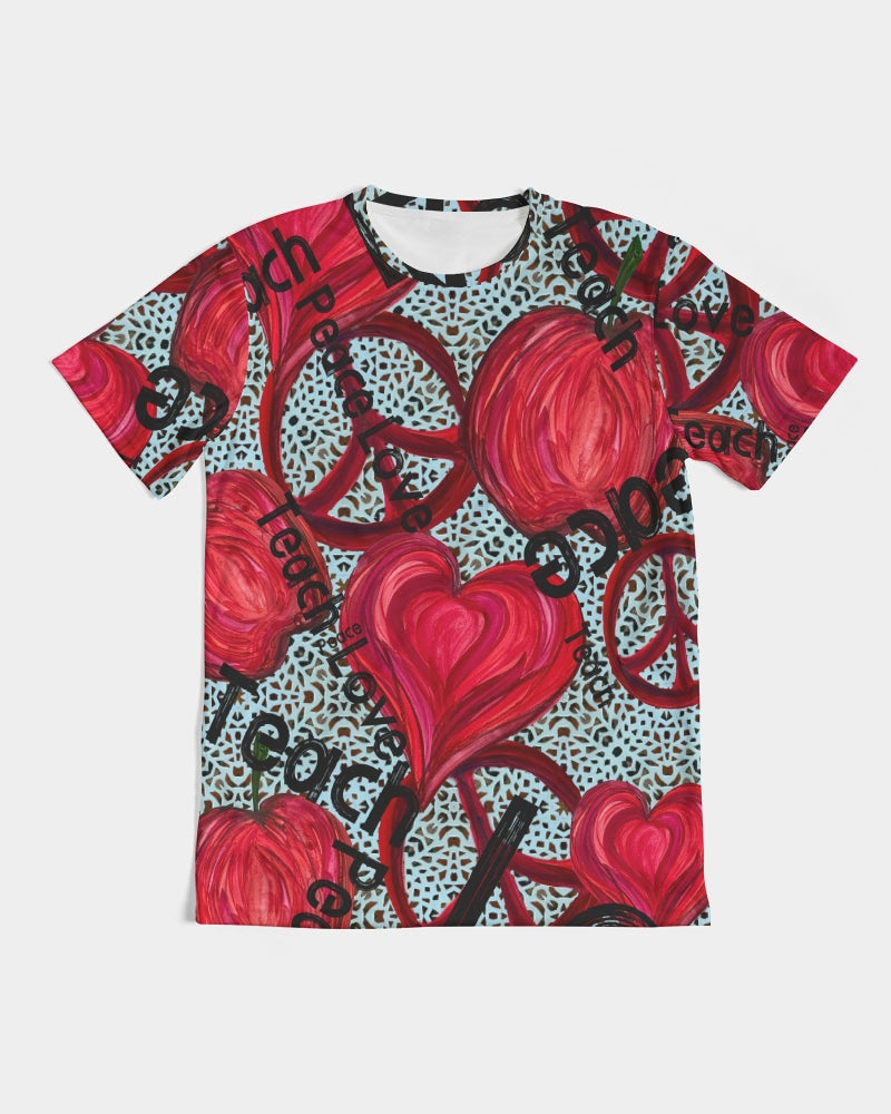 Love, Peace, Teach Men's Tee