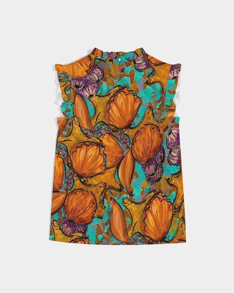 Starfish Women's Ruffle Sleeve Top