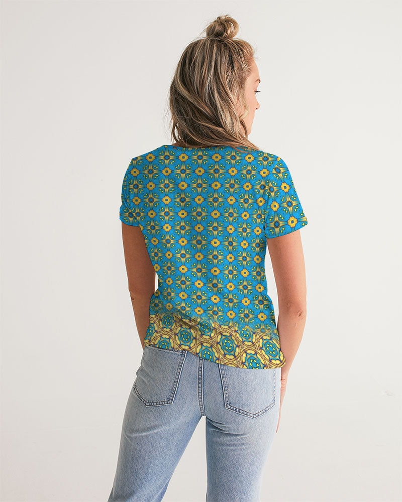 Jerusalem Sunshine Women's V-Neck Tee