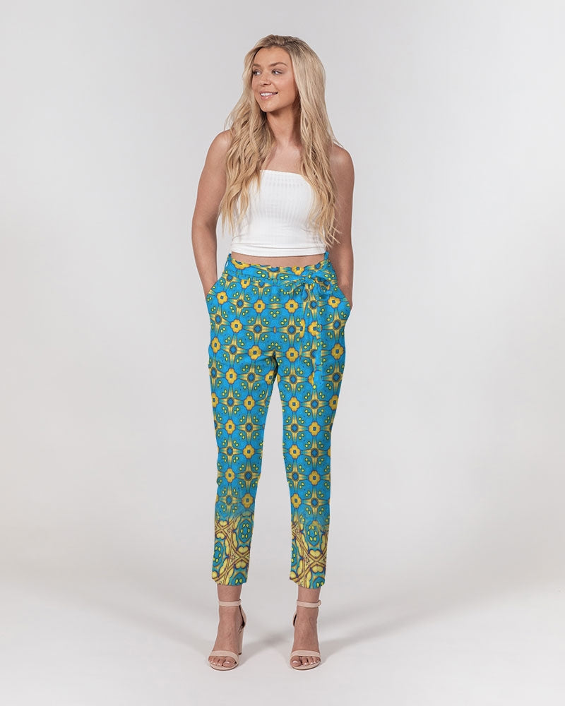 Jerusalem Sunshine Women's Belted Tapered Pants