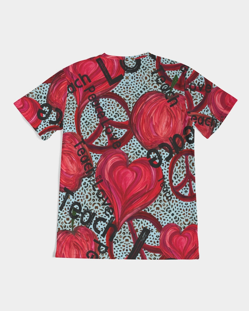 Love, Peace, Teach Men's Tee
