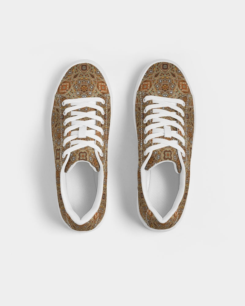 Syrian Mosaic Men's Faux-Leather Sneaker