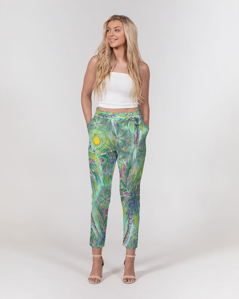 Calypso Women's Belted Tapered Pants