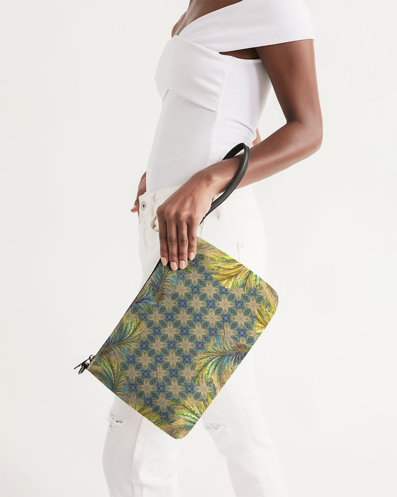 Yellow Wisps Mosaic Daily Zip Pouch