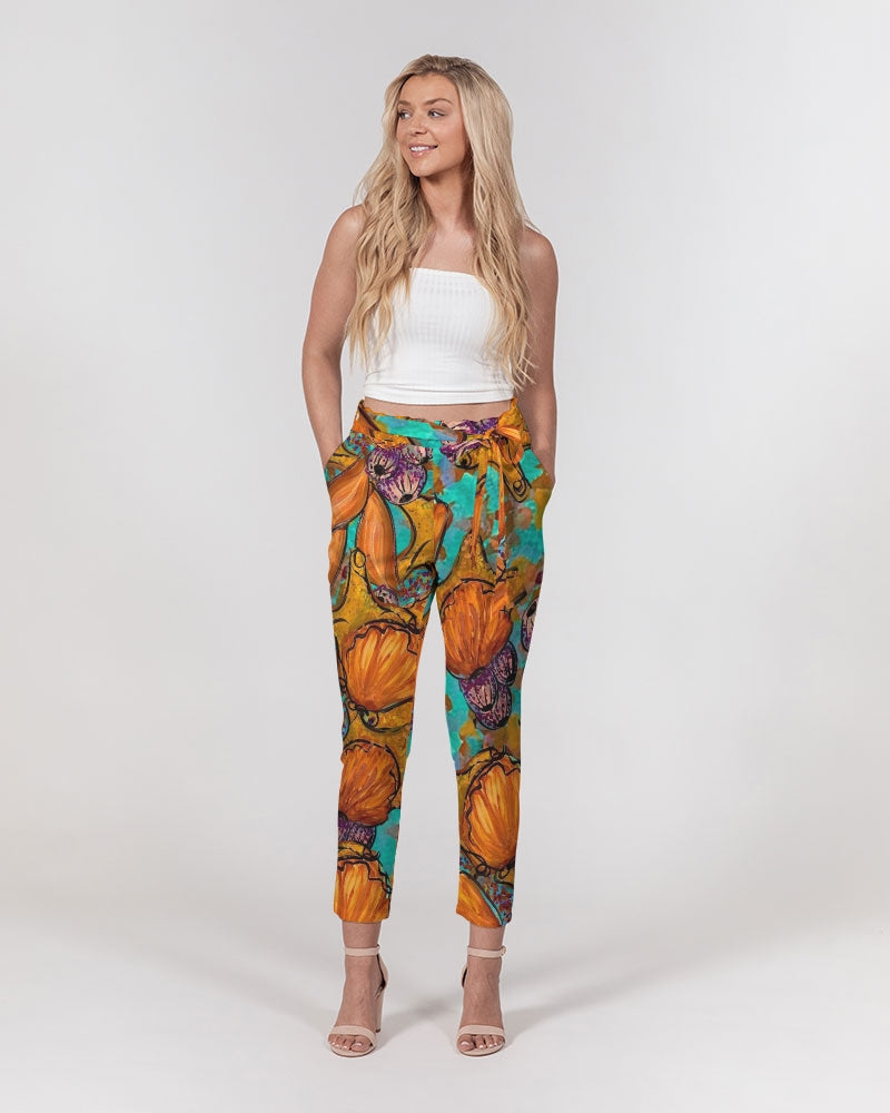 Starfish Women's Belted Tapered Pants