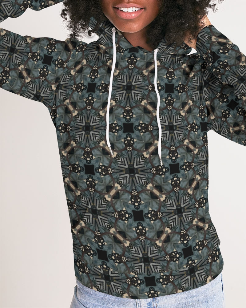 Women's Black and Blue Hoodie